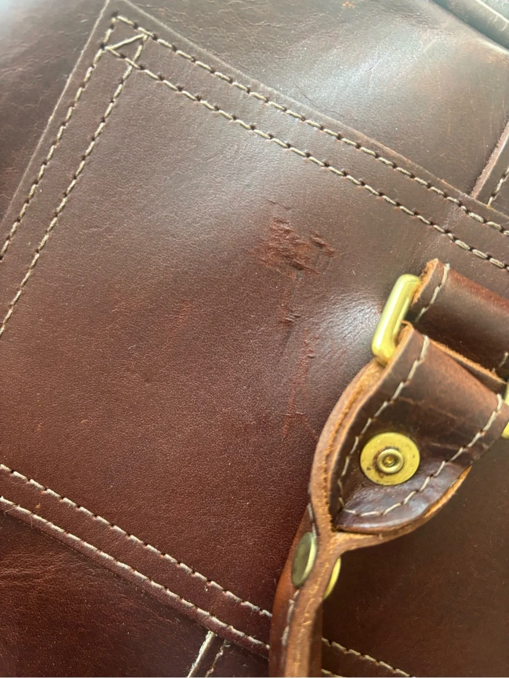 J.W Hulme Co messenger leather bag